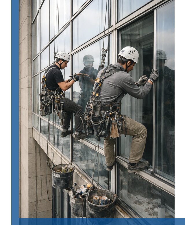 Ремонт витражных конструкций и фасадного остекления в Владимире