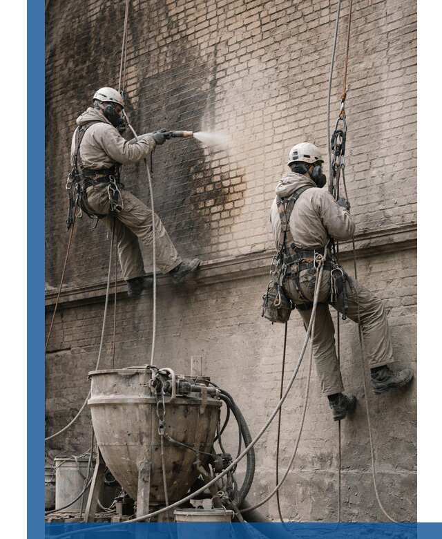 Пескоструйная очистка фасадов в Владимире профессионально