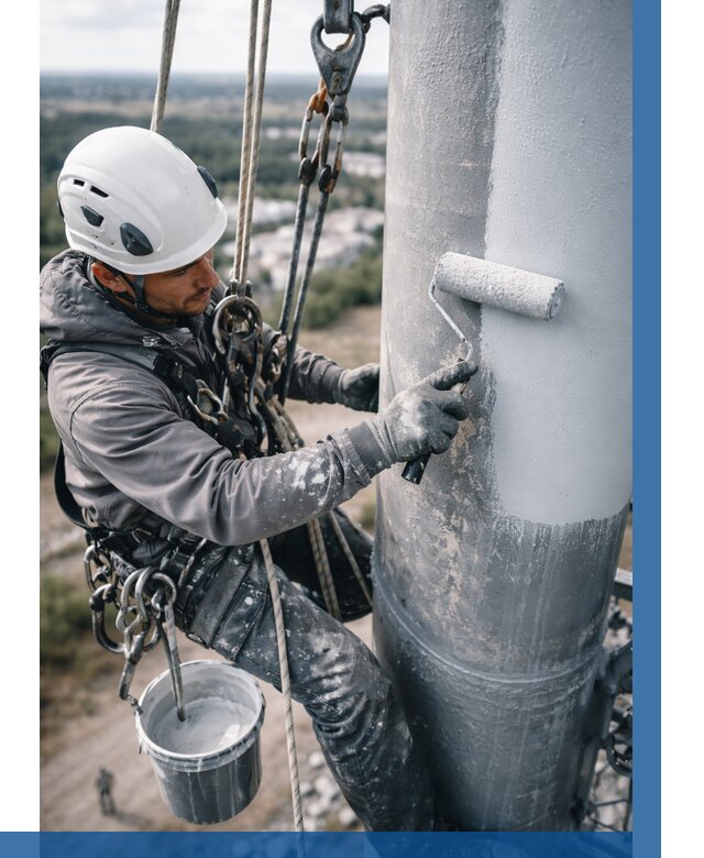 Покраска мачт связи под ключ в Владимире от 882 р. | ВЫСОТНИК-Вдм