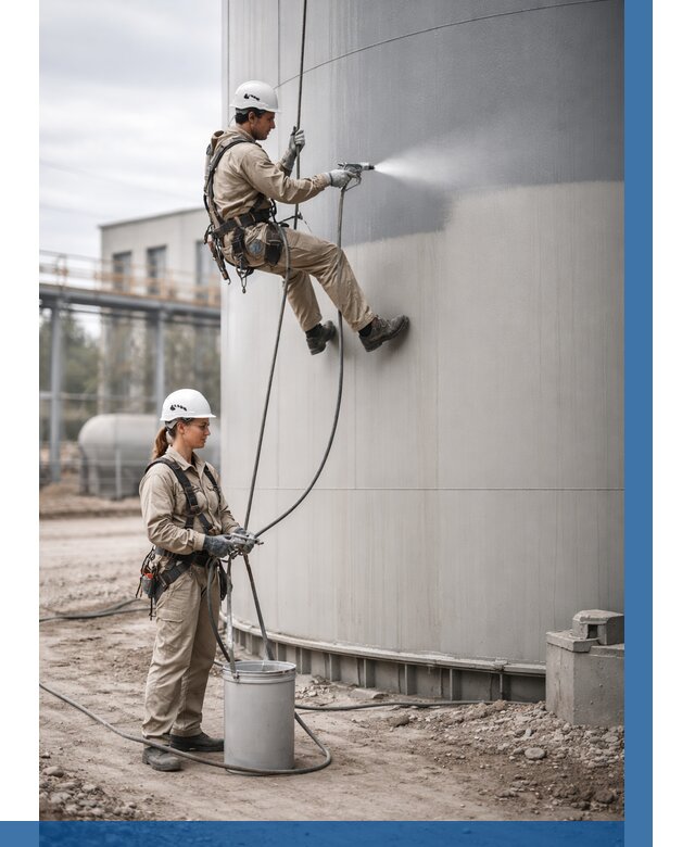 Покраска резервуаров в Владимире от 1245 р. | ВЫСОТНИК-Вдм — заказать