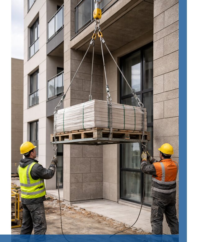 Подъем керамогранита на этаж в Владимире от 3631 р. | ВЫСОТНИК-Вдм