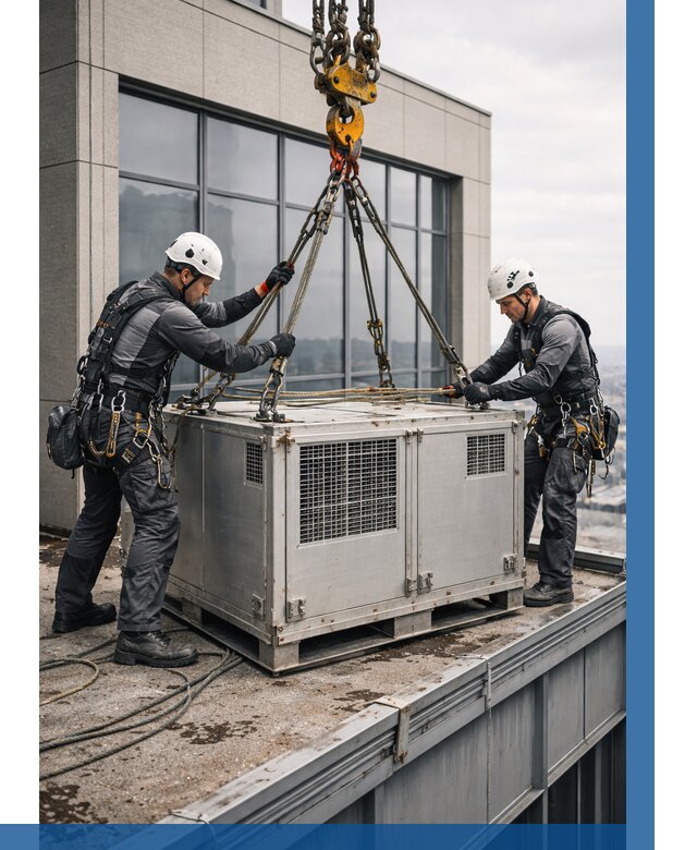 Такелажные работы на высоте в Владимире от 8300 р. | ВЫСОТНИК-Вдм