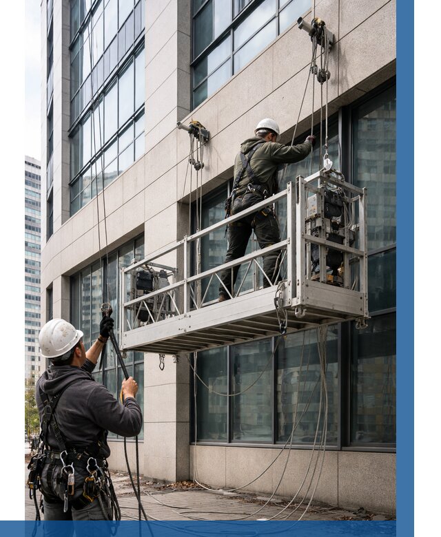 Монтаж и подъем фасадной люльки в Владимире от 12450 р. | ВЫСОТНИК-Вдм