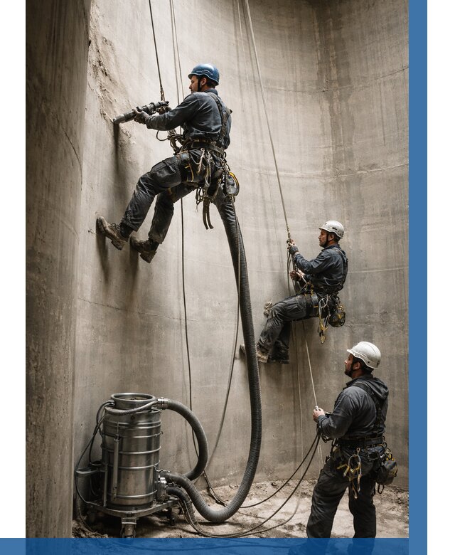 Зачистка силосов в Владимире от 4669 р. Договор и смета ВЫСОТНИК-Вдм