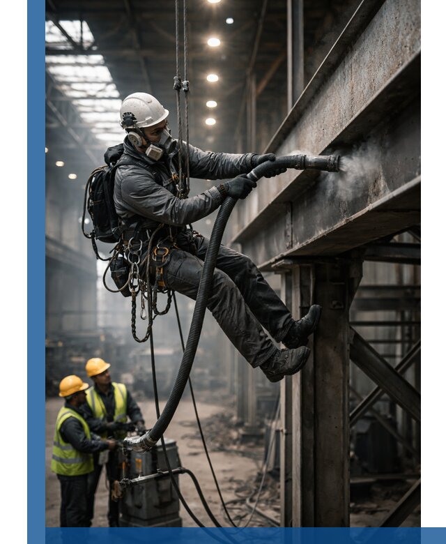 Обеспыливание конструкций в цехах промышленного производства в Владимире